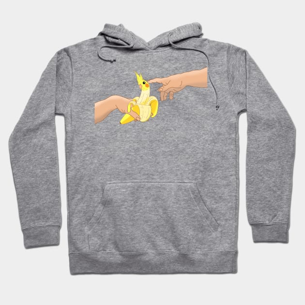 Michelangelo Banana Cockatiel Hoodie by FandomizedRose